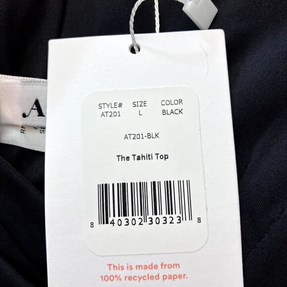 Andie NWT The Tahini Top Black Size L - Picture 4 of 7